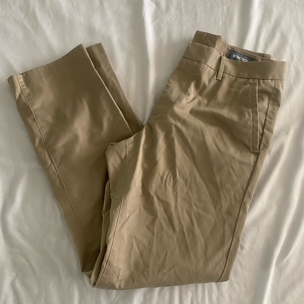Bonobos Wednesday Slim Straight 100% Cotton Dress Pants Size W32 X L30